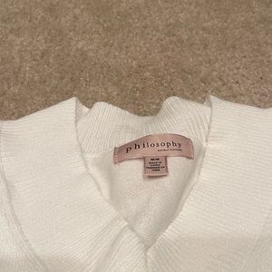Philosophy medium white sweater